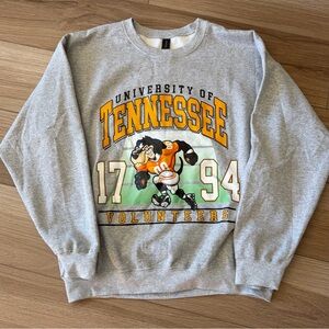 Tennessee Volunteers Football Sweatshirt Grey Orange
